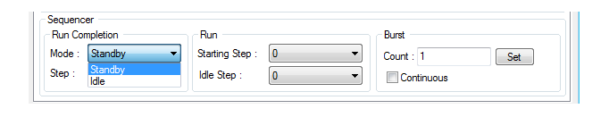 Run Completion Mode Selection Run Completion Mode Selection